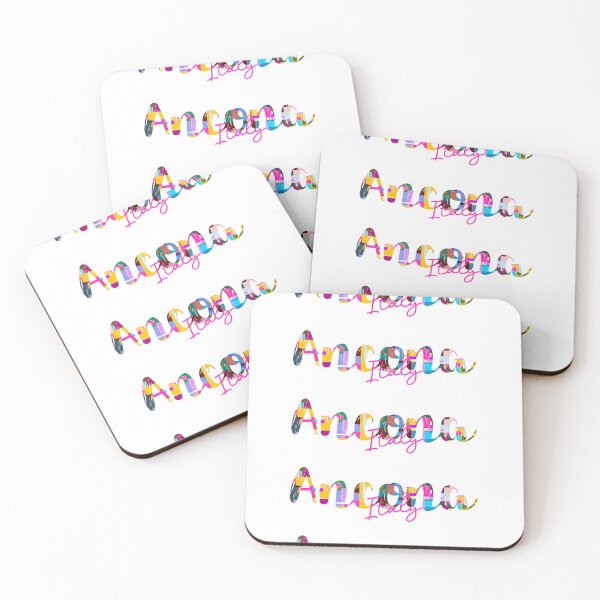 Item preview, Ancona, Italy, Vibrant Abstract City Typography Art designed and sold by Wanderful-roads.