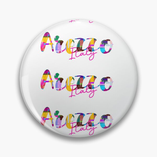 Item preview, Arezzo, Italy, Vibrant Abstract City Typography Art designed and sold by Wanderful-roads.