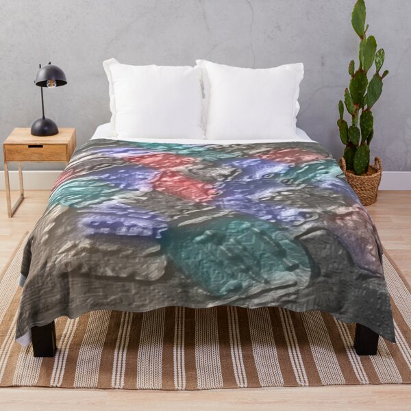 Item preview, patchwork dark plaster abstract colorful design designed and sold by SmashingDeals.