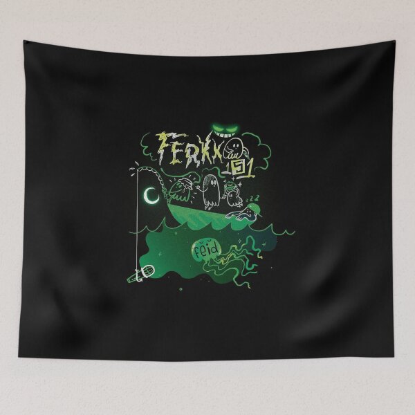 Item preview, Ferxxo Ghost Boat Neon Vibes Art designed and sold by Aliyah Niko.