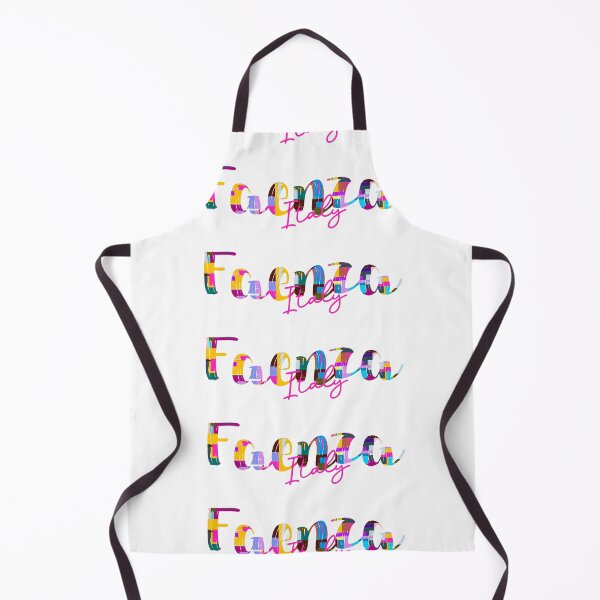 Item preview, Faenza, Italy, Vibrant Abstract City Typography Art designed and sold by Wanderful-roads.