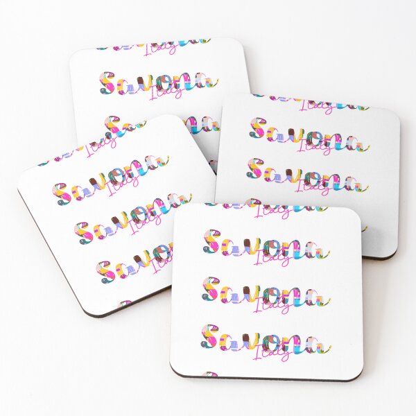 Item preview, Savona, Italy, Vibrant Abstract City Typography Art designed and sold by Wanderful-roads.