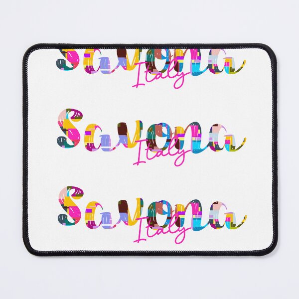 Item preview, Savona, Italy, Vibrant Abstract City Typography Art designed and sold by Wanderful-roads.