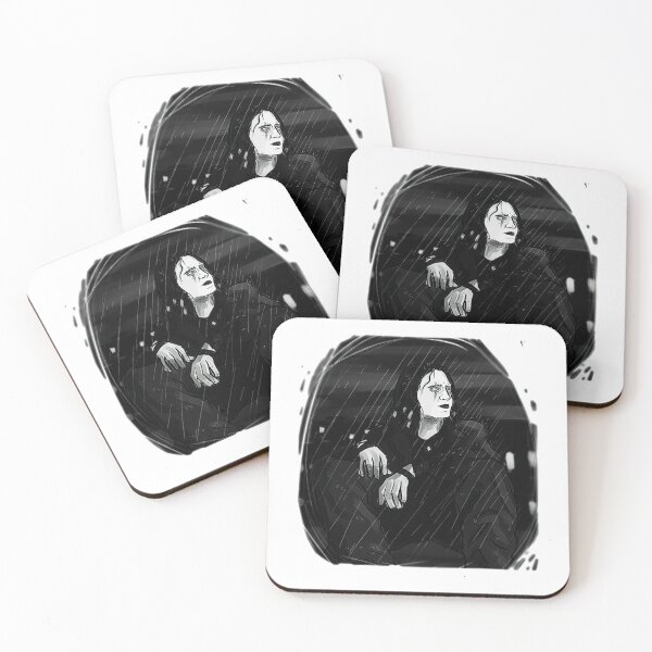 Item preview, The Crow Dark Sitting Closeup Portrait designed and sold by bettannfuco.