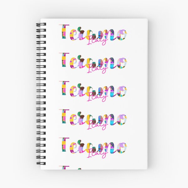 Item preview, Teramo, Italy, Vibrant Abstract City Typography Art designed and sold by Wanderful-roads.