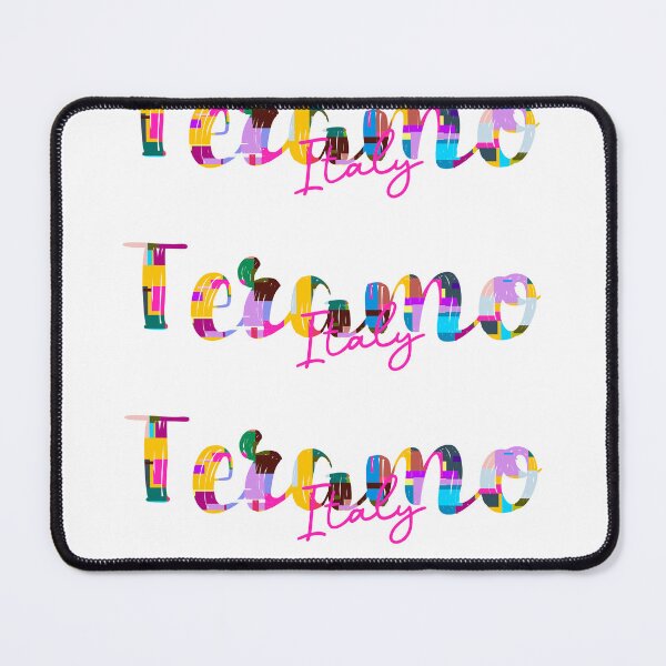 Item preview, Teramo, Italy, Vibrant Abstract City Typography Art designed and sold by Wanderful-roads.