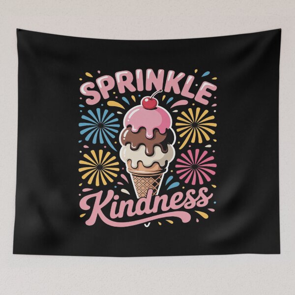 Item preview, Ice Cream Sprinkle Kindness positivity Ice Cream Lover designed and sold by TechnicalSara.