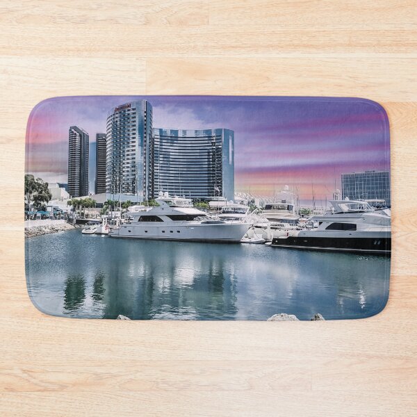 Item preview, Bay with yacht, San Diego, America designed and sold by Mauswohn.