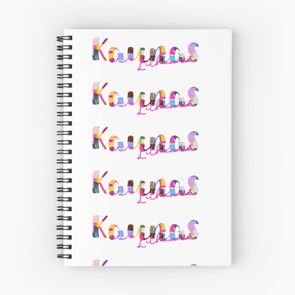 Item preview, Kaunas, Lithuania, Vibrant Abstract City Typography Art designed and sold by Wanderful-roads.