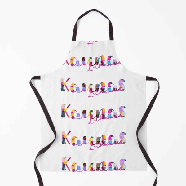 Item preview, Kaunas, Lithuania, Vibrant Abstract City Typography Art designed and sold by Wanderful-roads.