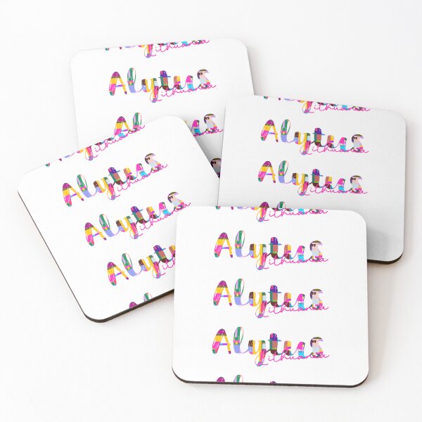 Item preview, Alytus, Lithuania, Vibrant Abstract City Typography Art designed and sold by Wanderful-roads.