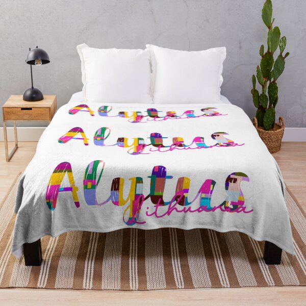 Item preview, Alytus, Lithuania, Vibrant Abstract City Typography Art designed and sold by Wanderful-roads.