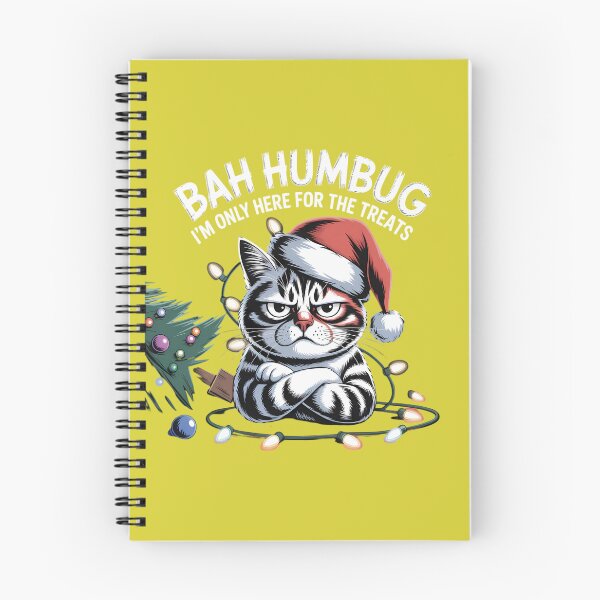 Item preview,  Funny Grumpy Cat Hates Christmas Bah Humbug Holiday Humor Shirt designed and sold by GiftsForge.