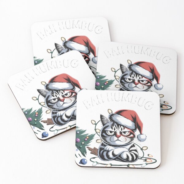 Item preview,  Funny Grumpy Cat Hates Christmas Bah Humbug Holiday Humor Shirt designed and sold by GiftsForge.