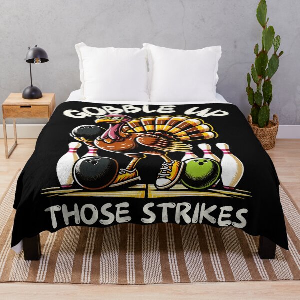 Item preview, Funny Saying Turkey Playing Bowling Thanksgiving Humor designed and sold by JEFDodsonArt.