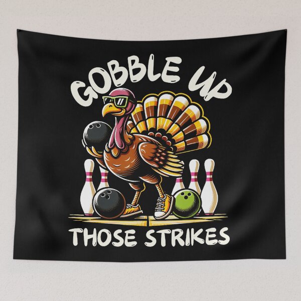 Item preview, Funny Saying Turkey Playing Bowling Thanksgiving Humor  designed and sold by JEFDodsonArt.