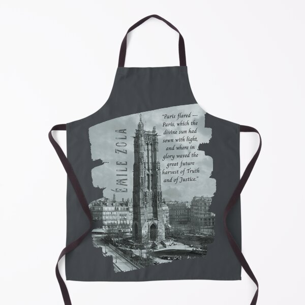 Item preview, Émile Zola quote: “Paris flared — Paris, which the divine sun had sown with light, and where in glory waved the great future harvest of Truth and of Justice.” designed and sold by artbleed.