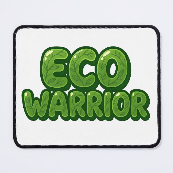 Item preview, Eco Warrior – Green-Friendly Save the Planet Inspirational Art designed and sold by ArtsyGlaze.