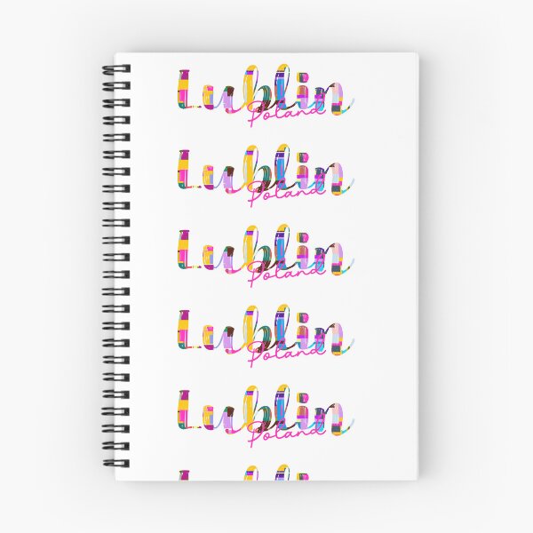 Item preview, Lublin, Poland, Vibrant Abstract City Typography Art designed and sold by Wanderful-roads.