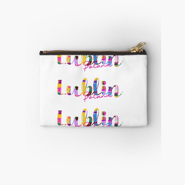 Item preview, Lublin, Poland, Vibrant Abstract City Typography Art designed and sold by Wanderful-roads.