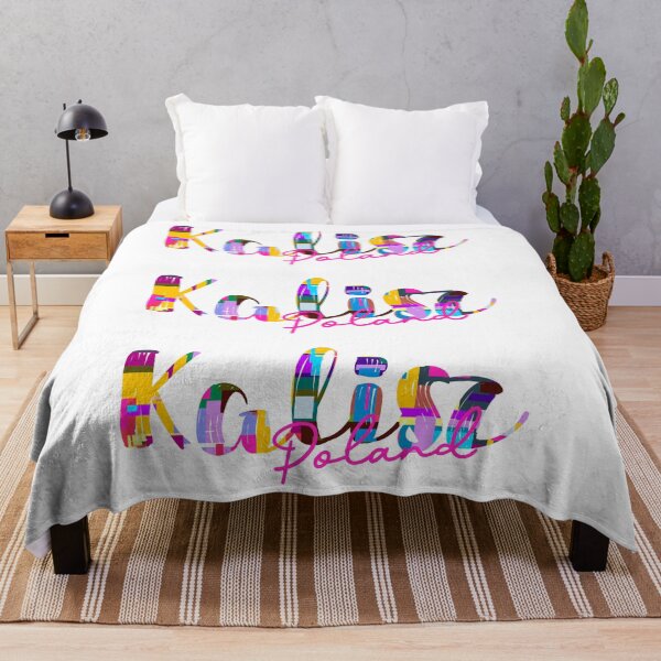 Item preview, Kalisz, Poland, Vibrant Abstract City Typography Art designed and sold by Wanderful-roads.