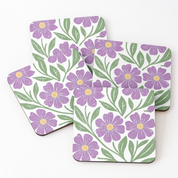 Item preview, Decorative Purple Flowers designed and sold by denip.