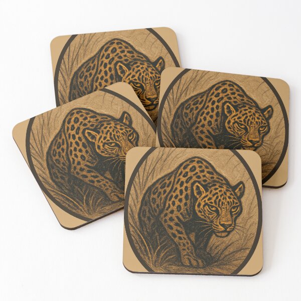 Item preview, Fragmented Jaguar Puzzle – Dynamic Golden  designed and sold by SavannaStrikes.