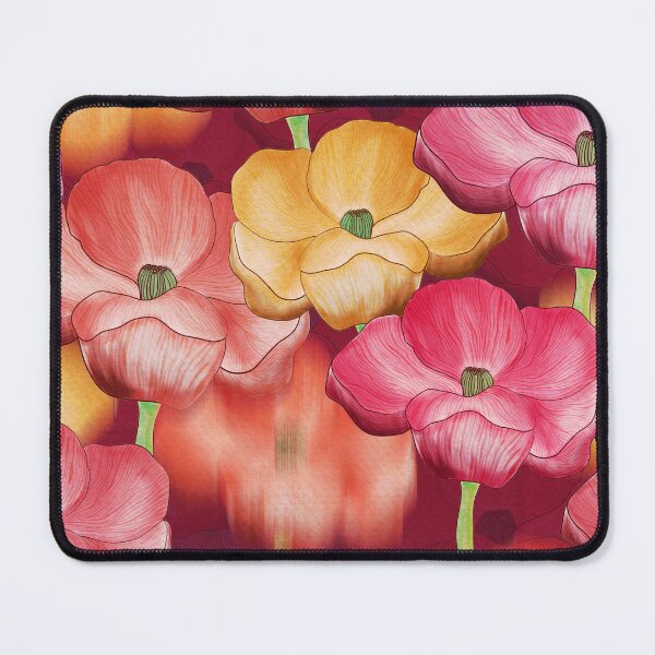 Item preview, Poppies field - a seamless tile able pattern. designed and sold by Patterned by Prachi.
