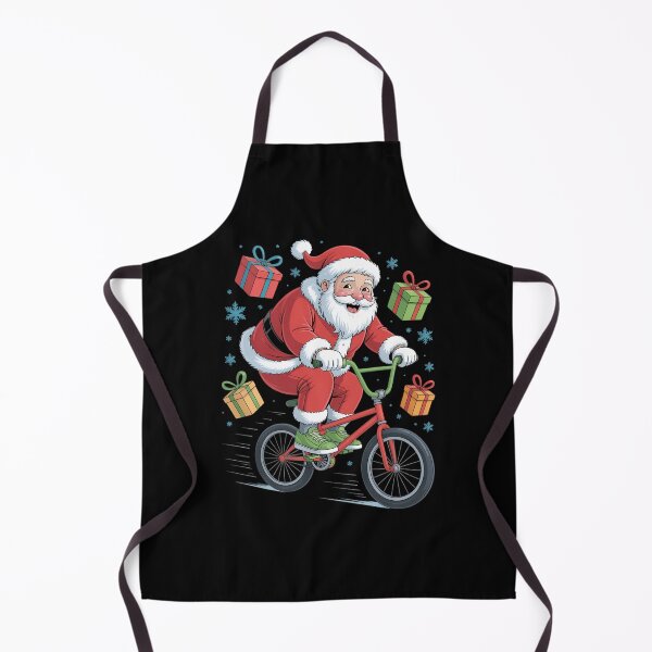 Item preview, Santa Riding BMX Lover Holiday Christmas Xmas Pajama designed and sold by PunkNation-Arts.