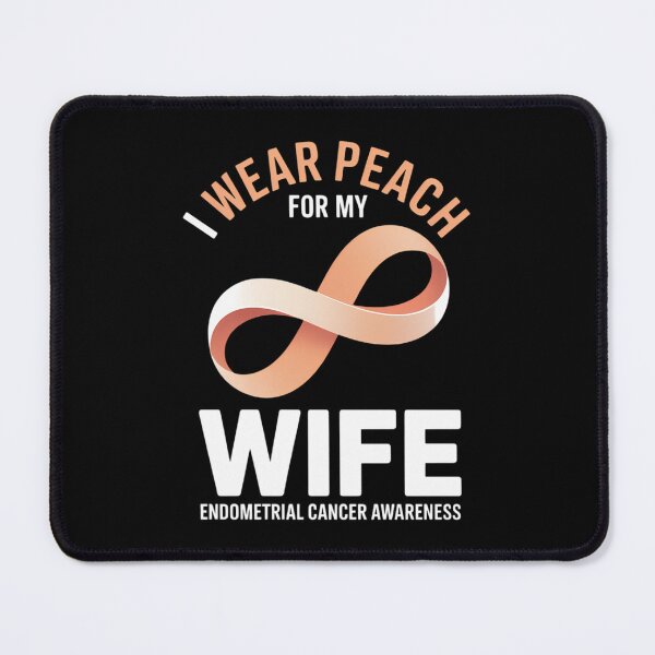 Item preview, Endometrial Cancer Awareness Peach Ribbon designed and sold by Moon-Ape.