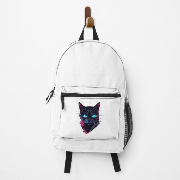Item preview, Neon Synthwave Cyber Cat – Glitch Aesthetic designed and sold by AndrewYoko.
