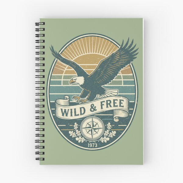 Item preview, Wild and Free Eagle Vintage Retro Adventure Compass Design designed and sold by EzZtudio.