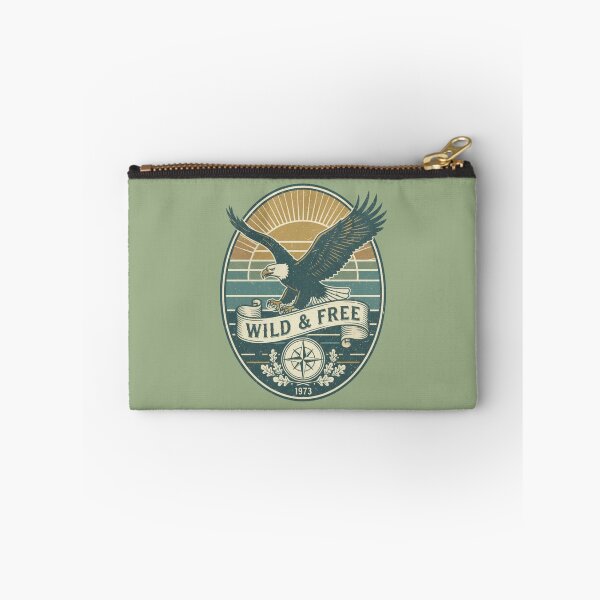 Item preview, Wild and Free Eagle Vintage Retro Adventure Compass Design designed and sold by EzZtudio.