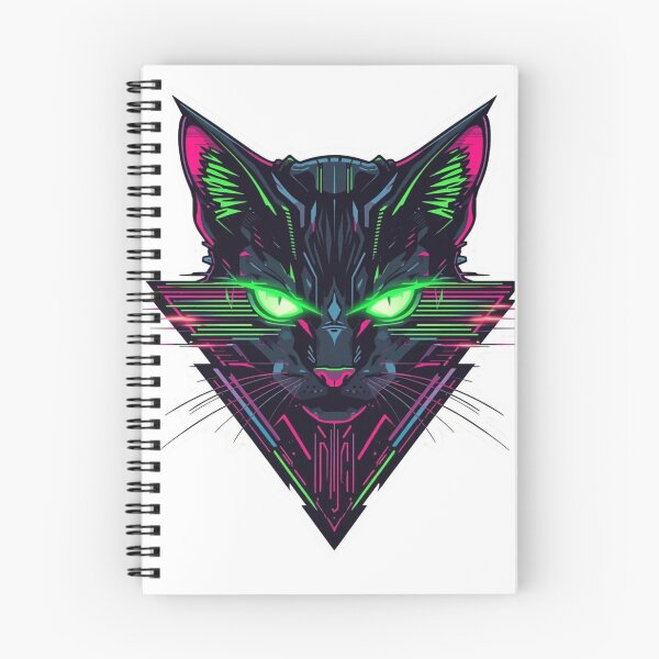 Item preview, Digital Glitch Kitty – Cyberpunk Vaporwave Mix designed and sold by AndrewYoko.