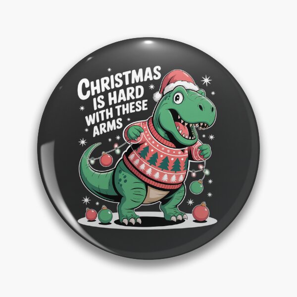 Item preview, Funny T-Rex Dinosaur Wearing Ugly Christmas Sweater Holiday Humor Tee|2025 designed and sold by GiftsForge.