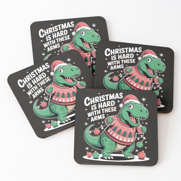 Item preview, Funny T-Rex Dinosaur Wearing Ugly Christmas Sweater Holiday Humor Tee|2025 designed and sold by GiftsForge.