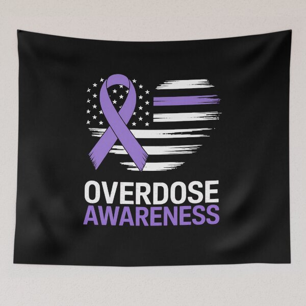 Item preview, Overdose Awareness Purple Ribbon Drug Addiction designed and sold by khorbiasieno.