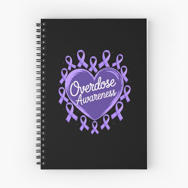 Item preview, Overdose Awareness Purple Ribbon Drug Addiction Heart designed and sold by VasilisLamArt.
