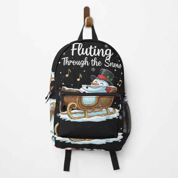 Item preview, Fluting Through the Snow T-Shirt - Snowman Playing Flute in Sleigh - Musical Christmas Tee, Winter Instrument Shirt, Holiday Musician Gift,158 characters designed and sold by ZyxDes.