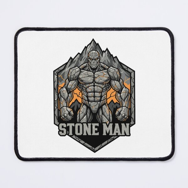 Item preview, Stone Golem Warrior | Rock Giant Fantasy Art designed and sold by GenzShoppingHub.