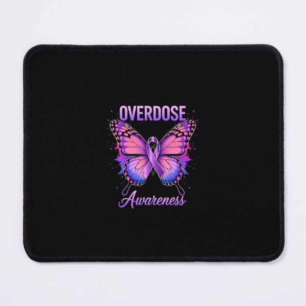 Item preview, Overdose Awareness Month Purple Ribbon Butterfly designed and sold by FranzFriesen.