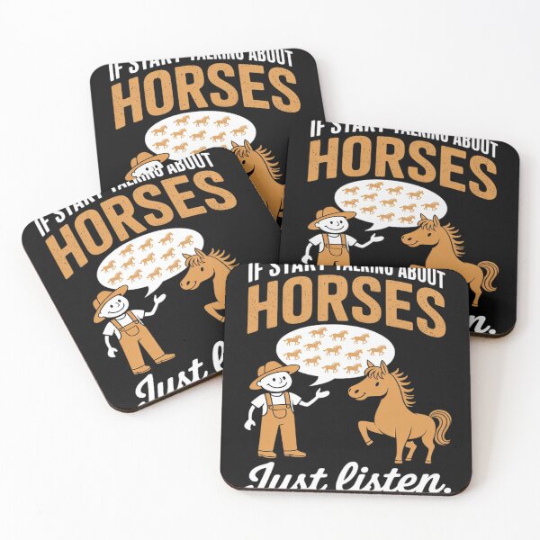 Item preview, If I Start Talking About Horses Funny Equestrian designed and sold by HardcoreTour.