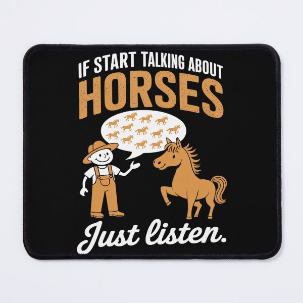 Item preview, If I Start Talking About Horses Funny Equestrian designed and sold by HardcoreTour.