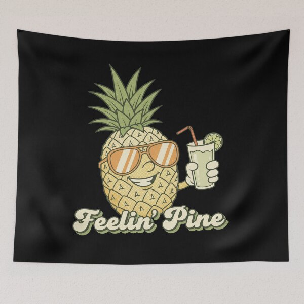 Item preview, Feelin’ Pine Retro Pineapple Summer Vintage Cartoon designed and sold by DIRTYSKETCHH.