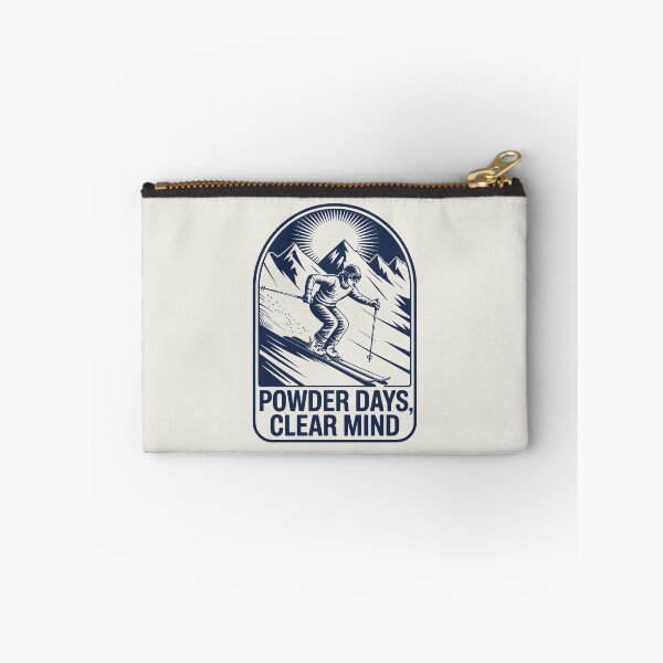 Item preview, Powder Days Clear Mind Skiing Mountain Sport Graphic Print designed and sold by SplashTastic.