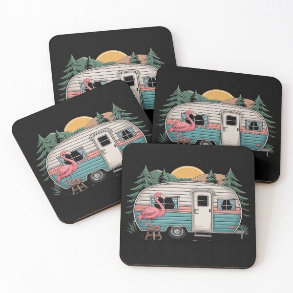 Item preview, If I'm Drunk It's My Camping Friend's Fault Funny Flamingo designed and sold by HardcoreTour.