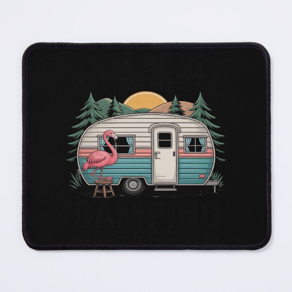 Item preview, If I'm Drunk It's My Camping Friend's Fault Funny Flamingo designed and sold by HardcoreTour.
