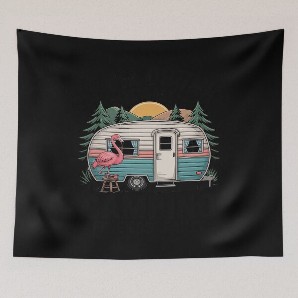 Item preview, If I'm Drunk It's My Camping Friend's Fault Funny Flamingo designed and sold by HardcoreTour.