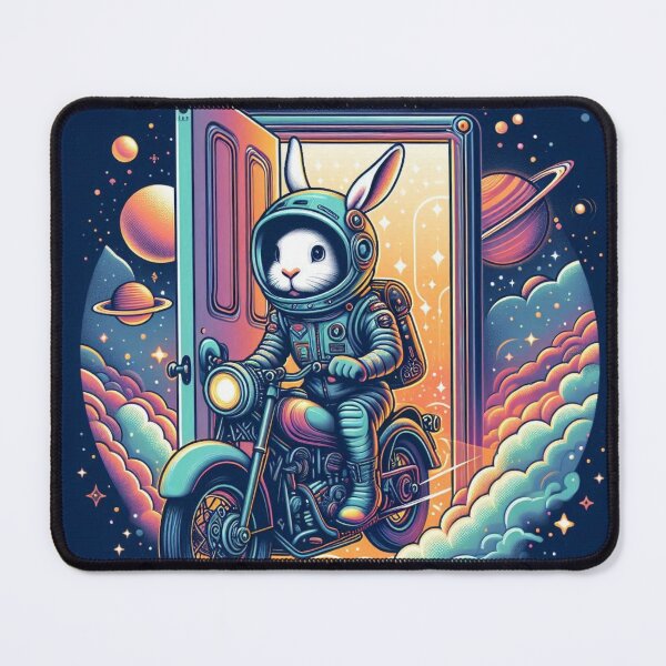 Item preview, Cosmic Rabbit Rider – Surreal Space Adventure designed and sold by Dogandesighn.