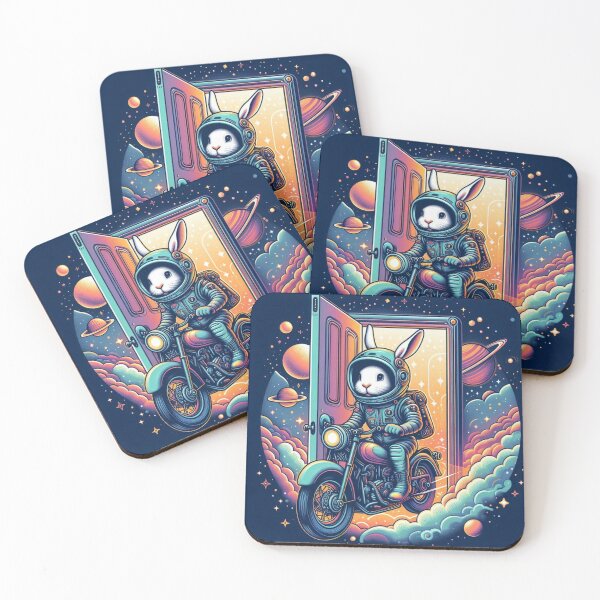 Item preview, Cosmic Rabbit Rider – Surreal Space Adventure designed and sold by Dogandesighn.